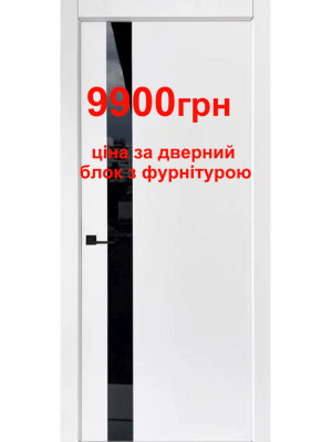 Міжкімнатні двері Status Doors модель Ultra-Black Glass